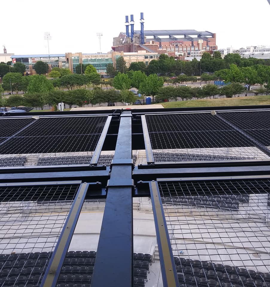 View from on top of the front of house section of White River State Park's new SkyDeck.